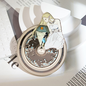 LGC Custom Spinner Design <strong>Anime</strong> Character Enamel Pin Rotatable Stained Glass Magical <strong>Rune</strong> Metal Badge Collectible Gift - Product Image 4