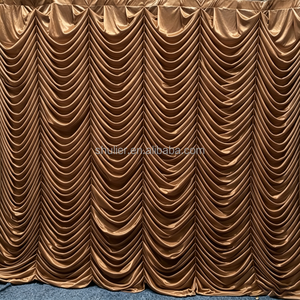 Toile de fond ondulée <span class=keywords><strong>vert</strong></span> herbe pour fête, fond <span class=keywords><strong>d</strong></span>'<span class=keywords><strong>eau</strong></span> ondulée, draperie de scène de mariage 10ft x 10ft - Product Image 6