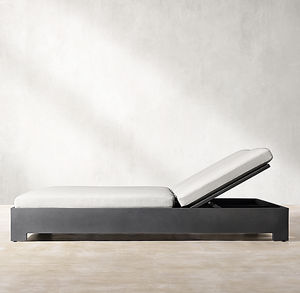 Meubles <span class=keywords><strong>de</strong></span> jardin d'extérieur, style moderne, design simple, transats doubles, plage, aluminium - Product Image 2