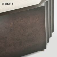 WBERT Nuevo Diseño Único Champán Dos Tonos Terciopelo Hecho a Mano Grieta de Hielo Combinación de Tres Asientos para Sala de Estar Muebles PARA EL Hogar