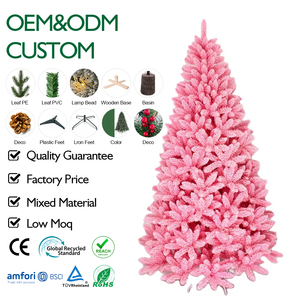 Alberi di Natale Artificiali Rosa Innevati Decorazioni Natalizie - Vecchio Stile Pohon Natal Albero Di Natale Arbol De Navidad - Product Image 1