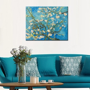 Impresiones florales modernas en lienzo de flor de almendro de Van Gogh, reproducción de pinturas al óleo, arte de pared para decoración del hogar y la oficina - Product Image 3