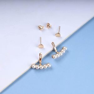 Pendientes de Plata con Perlas de Imitación, Estilo Dulce, Elegantes y Versátiles, de Alta Gama para Mujer - Product Image 4