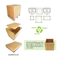 Boîtes d'expédition en papier robustes durables et écologiques Structure en nid d'abeille imperméable laminée brillante et recyclée Cadeaux de cargaison