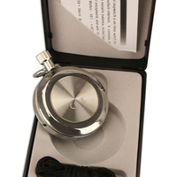 Stopwatch Mekanik Desain Kustom Trendi dari Baja Tahan Karat dengan 13 Jewels dan Pola Vintage untuk Penggunaan Laboratorium, Timer 60 Menit