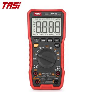 Multímetro Digital TASI TA803B con Pantalla Luminosa y Función de Zumbador para Medir Voltaje CA/CC, Corriente, Diodos, Capacitancia y Temperatura - Product Image 1