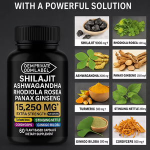 Ausreson Shilajit ashashandha takviyesi Naturel organik himalaya Shilajit saf Shilajit kapsüller - Product Image 3