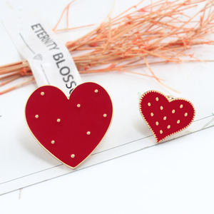 Broches de esmalte con forma de corazón, insignias de dibujos animados, broches de amor para ropa, bolsos, vaqueros, regalos para mujeres, hombres, amigos, joyería de moda - Product Image 2