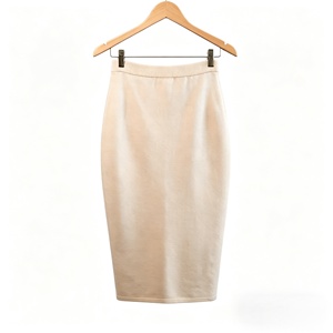 Falda midi ajustada de cintura alta de algodón BCI - Product Image 3