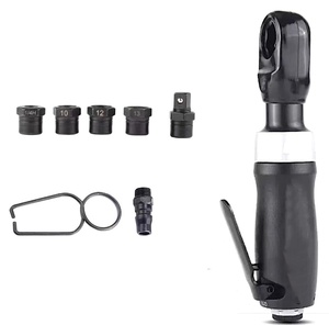 TY5T438C Clé à cliquet pneumatique compacte à passage traversant |   3/8" |   450 tr/min |   Clé à cliquet industrielle 41 Nm |   Adaptateur de douille 10 mm, 12 mm, 13 mm - Product Image 1