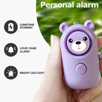 Customized 130DB Safe Sound High Sensitivity Personal Alarm Woman Emergency Self-Defense Security Alarms Keychain Led Flashing