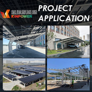 Système de carport solaire hybride 24,78 kW pour 6 voitures, solution photovoltaïque connectée au réseau et hors réseau - Product Image 4