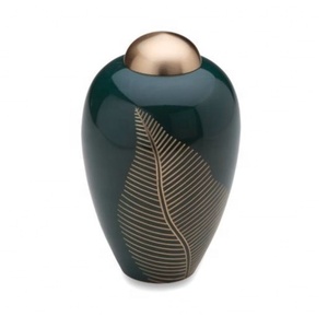 American Style Handcrafted Vintage Design Silver Cremation Funeral Urn 200 Cubic Inch Adult Size for Loved Ones Wholesale Price - Product Image 4