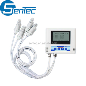 SENTEC SEM234 Capteur de température et d'humidité mural en plastique avec écran OLED Communication RS485 IP55 Utilisation en intérieur - Product Image 5