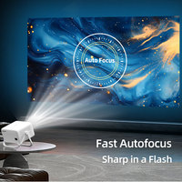 Topleo Vidéoprojecteur Intelligent Portable WiFi LED Cinéma Maison Android 14 4K Mini Projecteur Vidéo Smart Home