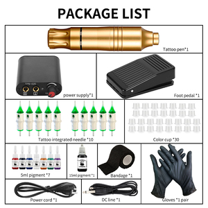 Miglior prezzo di alimentazione nuovo Kit tatuaggio penna <span class=keywords><strong>Tatoo</strong></span> rotativa tatuaggio macchina <span class=keywords><strong>Set</strong></span> completo accessori professionale <span class=keywords><strong>Set</strong></span> penna tatuaggio professionale - Product Image 6