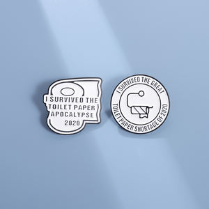 مرحاض ورقي بالمينا دبوس بروش كارتون شارة للحقائب حقيبة جينز هوديس الدنيم طية صدر السترة دبوس مجوهرات هدية للجميع - Product Image 4