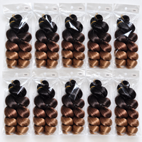 Extensions synthétiques à crocheter, cheveux bouclés français ondulés, boucles italiennes spirales ombrées pour tresses africaines, style box braids pour femmes noires