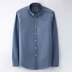 MS-89 <span class=keywords><strong>camicia</strong></span> da uomo in cotone leggero a maniche lunghe con risvolto a maniche lunghe Casual da uomo - Product Image 6