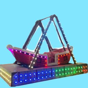 Fabricant chinois de bateaux pirates miniatures portables <span class=keywords><strong>pour</strong></span> enfants de 12 places, manèges de fête foraine avec remorque, <span class=keywords><strong>bateau</strong></span> viking à vendre - Product Image 1