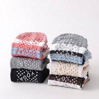 Chaussettes de yoga et de Pilates en coton écologique de luxe, à blocs de couleur, antidérapantes avec picots, pour femmes (lot)