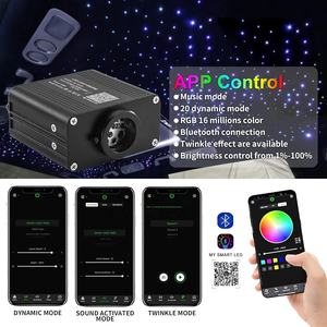 Kit de lumières LED à fibres optiques RGBW 16W, projecteur d'étoiles scintillantes pour <span class=keywords><strong>plafond</strong></span> de <span class=keywords><strong>voiture</strong></span>, lampe à entrée 12V, éclairage de <span class=keywords><strong>plafond</strong></span> étoilé - Product Image 3