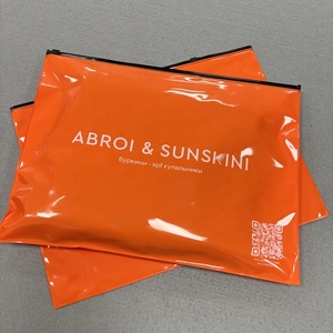 PVC đầy đủ màu sắc quần áo nhựa túi tùy chỉnh sản phẩm dây kéo bao bì túi với logo dày <span class=keywords><strong>Ziplock</strong></span> túi để đóng gói đồ bơi - Product Image 1