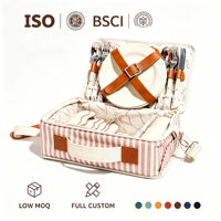 Sac de pique-nique et couverture imperméable, grand panier avec poignées, sac isotherme réutilisable pour les voyages