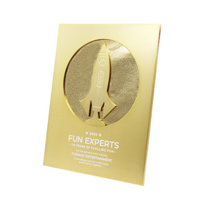 Trophée Usine Creative Design Métal Artisanat Plaque En Métal Personnalisé Trophée Médaille <span class=keywords><strong>YouTube</strong></span> Plaque - Product Image 2