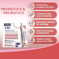 Poudre de probiotiques soluble OEM ODM pour adultes, certifiée GMP, favorise la santé digestive quotidienne et stimule la production de fibres