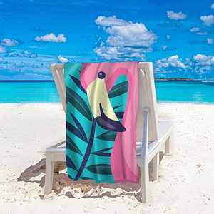 ผ้าเช็ดตัวชายหาดไมโครไฟเบอร์แห้งเร็ว ทนทาน พิมพ์ลายด้วยเทคนิคการถ่ายโอนความร้อน ป้องกันทรายเกาะติด น้ำหนักเบา ซึมซับน้ำได้ดีเยี่ยม เหมาะสำหรับการเดินทางและสระว่ายน้ำ - Product Image 3