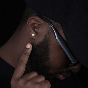 Модные мужские праздничные подарочные украшения 925 стерлингового серебра VVS Moissanite мелкая ветряная мельница серьги-гвоздики для вечеринки - Product Image 5