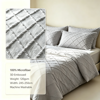 Tissu Jacquard 100% Polyester Teint Respirant Poids Moyen Largeur 98 pouces pour Linge de Lit Intérieur Vente en Gros
