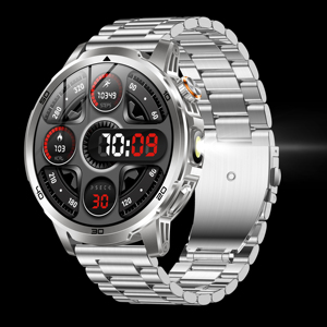 AK95 Smart Watch 1.85Inch 1000mAh Large Battery Remote Control Flashlight AMOLED Display IP68 Waterproof Unisex Outdoor Sports - Product Image 3