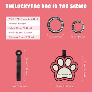 Schlussverkauf Hunde-Tags mit QR-Code für Hunde Katzenhalsband - Silikon-ID-Tag für Haustier - Product Image 5