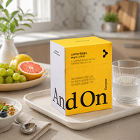 Boîte d'emballage en gros personnalisée pour poudre enzymatique avec bande déchirable, boîte de complément alimentaire pour l'emballage de sachets d'aliments fonctionnels