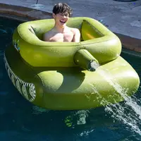 Inflatable Tank Pool Float Toys with Sprinkler