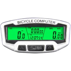SD-558C साइकिल कंप्यूटर वापस प्रकाश चक्र गति मीटर बिजली मीटर के लिए साइकल चलाना व्यायाम