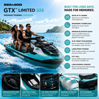2025 BRP Sea-Doo GTX 325 avec moteur Rotax 1630 ACE-325 suralimenté, jet ski 325 ch pour sports nautiques