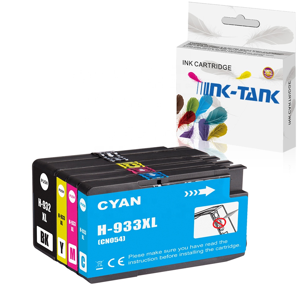 INK-TANK 932 933 XL 932XL 933XL цвета совместимый картридж с чернилами для HP932 для HP933 для струйного принтера HP Officejet 7110 7610 7612 принтер