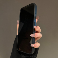 Coques de téléphone portable antichoc en TPU+PC avec anneau magnétique et design diamant pour iPhone 17 et 17 Pro Max