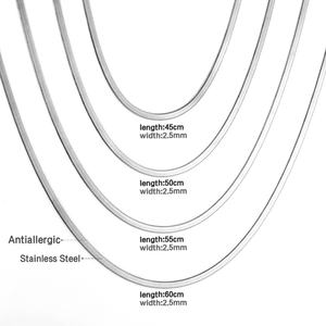 <b>Cheap</b> Price Fashion Snake <b>Chain</b> Necklace Stainless Steel Women 18K Gold Color <b>Chain</b> Link Necklace - Product Image 3