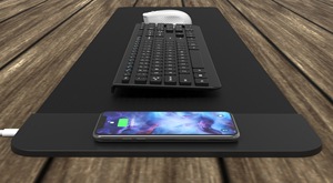 2024 nóng bán rẻ nhất mềm màu đen chất lượng cao tùy chỉnh mô hình 10W không dây sạc chuột Pad trò chơi chuột Pad - Product Image 5