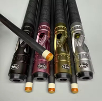 Queue de billard professionnelle YFEN 1/2 en fibre de carbone, pointe multicouche 11,5 mm 12,5 mm, enveloppe en cuir, embout métallique