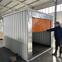 Maison préfabriquée en acier à faible coût, conteneur modulaire, garage en cube, entrepôt extérieur, abri de jardin, mini-maison