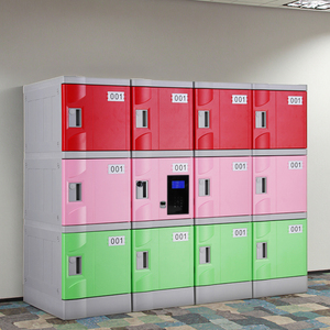 Casier de rangement étudiant moderne en ABS et PVC, armoire extérieure, mini casier durable résistant aux intempéries à carte intelligente, prix d'usine - Product Image 2