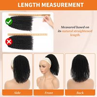 Queue de cheval bouclée afro en gros, extension de cheveux humains Remy à cordon, à enrouler, à clipser – Fournisseur de choix