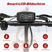 Trottinette électrique pliable RCB D7 tendance, longue portée, haute puissance 500W, contrôlée par application, en alliage d'aluminium, pour adultes