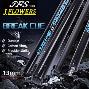 Taco de billar Jflowers BK1-2 de fibra de carbono con punta de 13 mm, taco de golpeo, taco de billar con unión Uni-loc para competiciones - Product Image 5