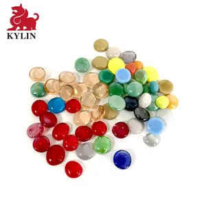 Mixed Farbe Glas Edelsteine Pebbles Stones Flache Marmor für Vase Akzente und Crafting